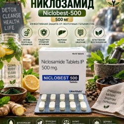 Niclobest-500 (Никлозамид 500мг) 10таблеток